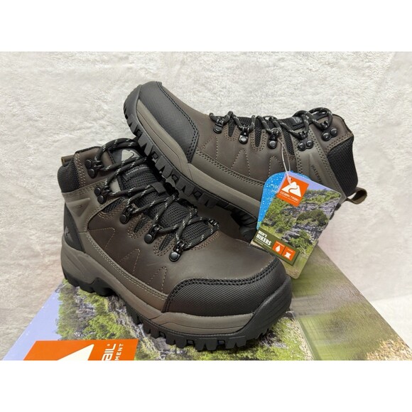 Ozark Trail Men 6 Hiking Boots Brown Waterproof Outdoor Work Trail Boots main image 8